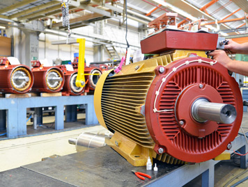 Montagelinie für Elektromotoren und Antriebe